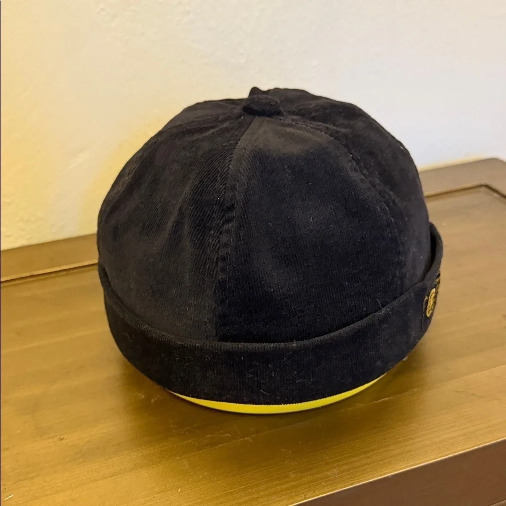 Men's Black Corduroy Cap